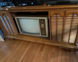 #135 Wood TV Console (TV Free) - 62x21x30 - You Move $60.00