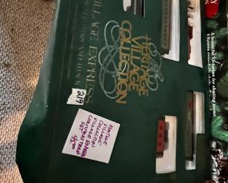 #219 Heritage Village Collection Village Express Christmas Train Set $45.00