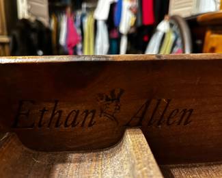 #208 Ethan Allen Wood Roll-top Desk w/12 Drawers and Cubbies (interior Finish issues) - 55x28x48 - You Move 1 piece $150.00