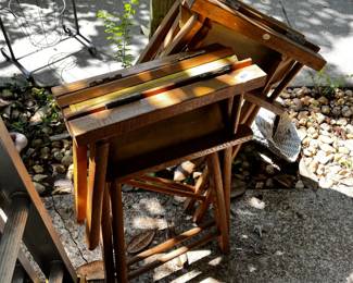 #43 Set of 2 Captains Chairs - Army Green $30.00 #44 Set of 2 Captains Chairs - yellow and has back $40.00