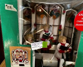 #179 vintage Holidays Creation animated little Chapel Choir $65.00