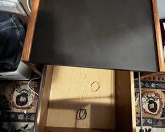 #242 Oak Two Drawer Filing Cabinet - Letter - 16x21x28 $60.00