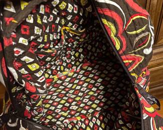 #198 Vera Bradley Puccini (retired) overnight Bag - no strap. Amazing Condiiton Large Exterior zip pocket. 2 exterior open pockets. 4 interior pockets $25.00