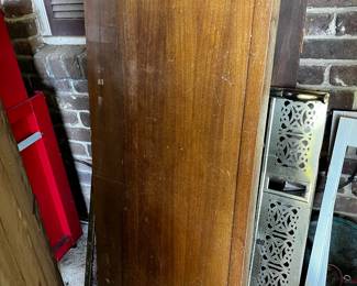 #65 Veneer Wood Full Headboard on wheels/Footboard Only (No rails) $30.00