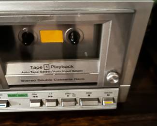 #220 Technics RS-M202 Doubel Cassette Deck - Silver Vintage, Rare. Untested $75.00