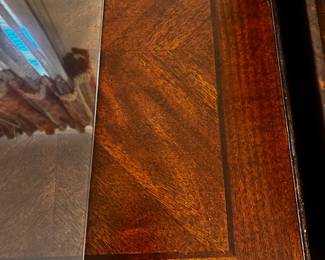 #210 Whalen Furniture 2 Drawer File Cabinet - Missing Hardware for filing - can be used as a side cabinet w/glass protect top - 22x25x30 $75.00