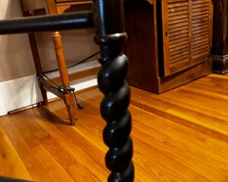 #88 Wood Barley Twist Quilt Rack $50.00