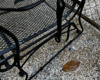 #63 Metal Glider (Broken Glider Arms) as is - 45" $45.00