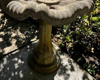 #34 Concrete Bird Bath - 2 piece - You Move - 24x32 - You Move $50.00