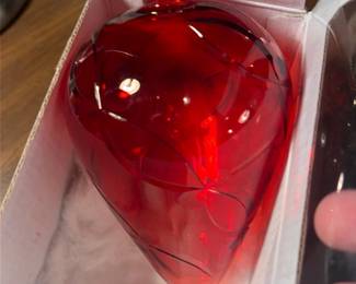Egyptian Museum Red Glass Ornament