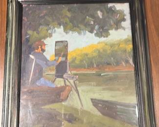 T C Robinson 98 Signed Oil