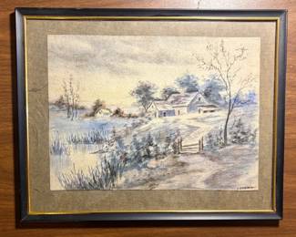 C.J. Pierce Landscape Watercolor