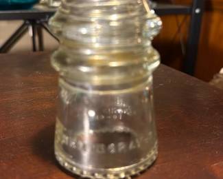 Glass Telephone Insulator Hemingray-9