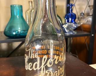 Bedford Dairy Glass Milk Bottle