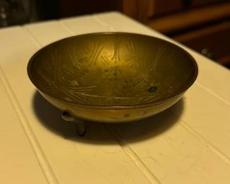 Brass Tripod Incense Burner Bowl