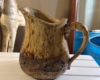 Stone textured Glazed Rustic Pitcher