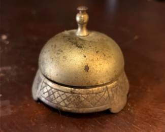 Brass Desk Call Bell 2.5" tall