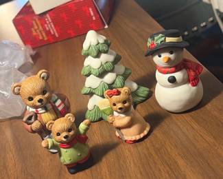HOMCO 5-Piece Christmas Bear Set