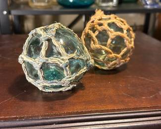 Pair of Japanese Nautical Fishing Floats