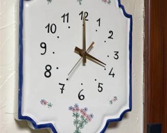 Thymus Hand-Painted Wall Clock