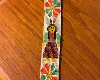 Beaded Folk Art Wristband