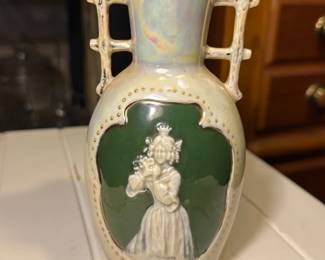 Embossed Figural Porcelain Vase 4150