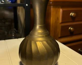 Brass Bud Vase 6in