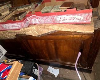 FB P19 Wood cabinet 8 long with wood top