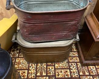 Large copper containers