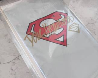 Sealed Superman comic, signed