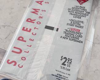 Sealed Superman comic, signed