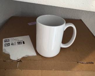 Blank White mugs