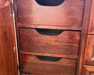 Inside of dresser