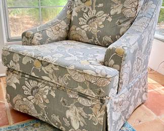 $140 Swivel grey/white chair