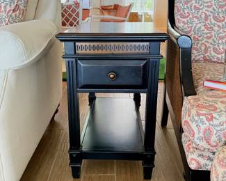 $68 black side table28x16x32