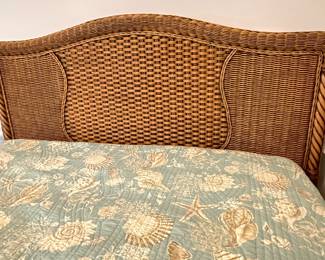 Wicker headboard