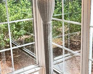 $80 white wicker floor lamp