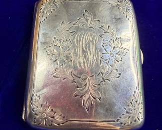 Sterling 1930s cigarette case