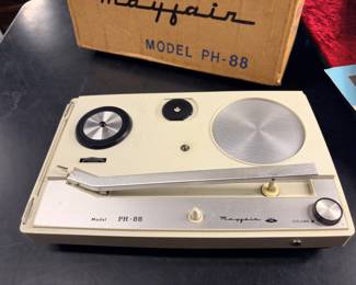 Miniature portable record player