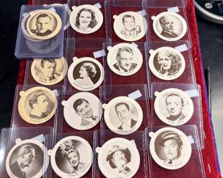 Collection of movie star ice cream toppers