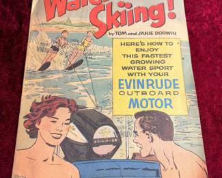 1961 Evanrude . motor water, skating comic