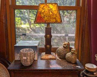 lamp, brass decor