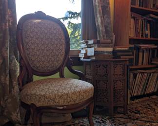 chair and table