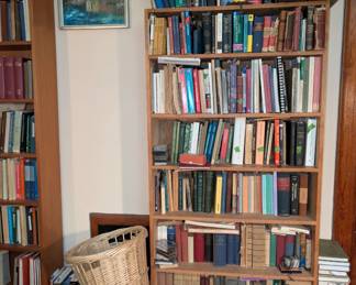 books, baskets