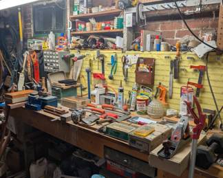 tools, basement