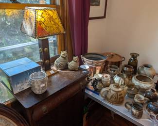 pottery, lamp