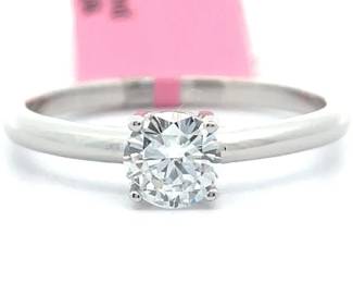 Classic 0.50 Carat Diamond Four-Prong Round Solitaire Ring