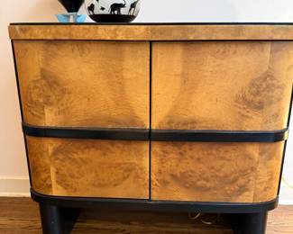 Donald Deskey style chest. Sideboard, dining table, and six chairs also available