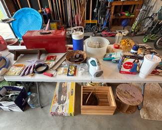 garage, yard and garden, tools, and someone's slurpy