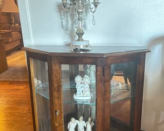 Hexagon Curio Cabinet/ Lighted